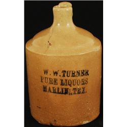 Marlin Texas Pure Liquors Whiskey Jug