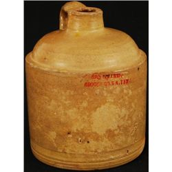 San Antonio, Texas Advertising Stoneware Crock