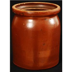 George Suttles Texas Pottery Quart Jar Rare Size