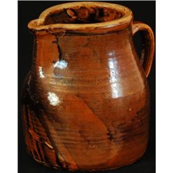 Large Paris Texas Stoneware Pitcher