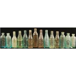 Collection Of 14 Old Texas Bottles