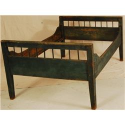 La Grange Texas Green Painted Bed