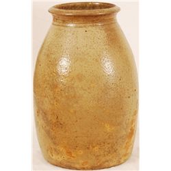 JR Signed Texas Stoneware Jar