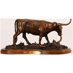 Jack Bryant, Jr. Longhorn Bronze "Along the Trail"