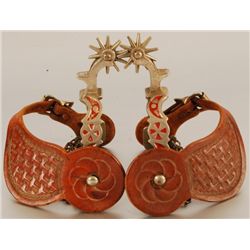 A. Buermann 1/4 Moon Pattern Spurs