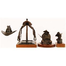Collection of 4 Western Bronzes