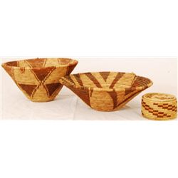 3 Indian Baskets