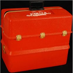 Old Salt Water Tackle Box & Full of Fishing Lures