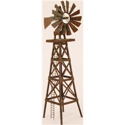 Metal Folk Art Windmill