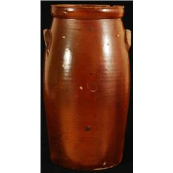 William Saenger 5 Gallon Texas Stoneware Churn