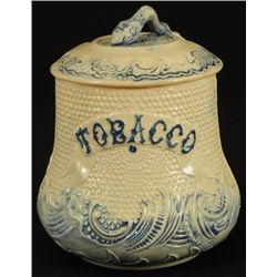 Tobacco Humidor Whites Utica Salt Glaze Stoneware