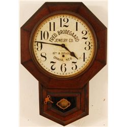 Omaha Nebraska Jeweler Advertising Clock
