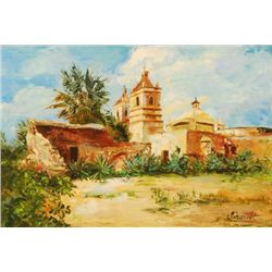 San Antonio Texas Mission Painting