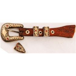 Hollands 14K Gold & Sterling Ranger Belt Buckle