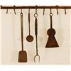 Image 2 : Early 19th Century Forged Kitchen Rack & Utensils