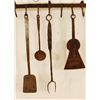 Image 5 : Early 19th Century Forged Kitchen Rack & Utensils