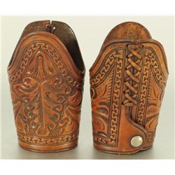 Ladies Oak Leaf Scalloped Cuffs