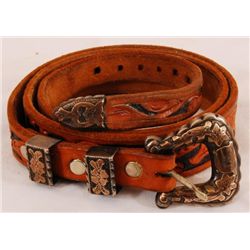 Sterling Silver Ranger Buckle Set with Belt