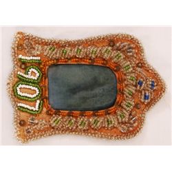 Indian Beaded Photo Frame Dated 1907