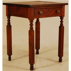 Single Drawer Table With Glass Knobs