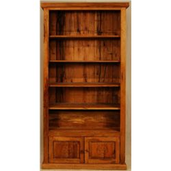 Custom Made Mesquite Western Shelf Cabinet