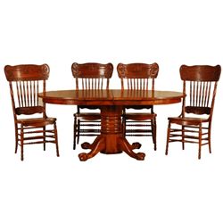 Holman Oak Dining Table & 6 Chairs Pittsburgh, Tex