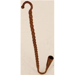 19th Century Blacksmith Made Loom Candle Holder