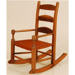 Texas Rawhide Bottom, Pegged Childs Rocking Chair