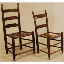 Two Texas Woven Bottom Chairs