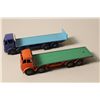 Image 2 : PAIR- DINKY NO. 501 FODEN FLAT TRUCK AND DINKY LEYLAND OCTOPUS FLATBED WITH TAILGATE