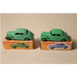 PAIR OF DINKY NO. 158 RILEY SALOON WITH PACKAGING