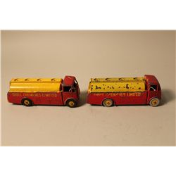 LOT OF 2 DINKY NO. 991 A.E.C. MONARCH "SHELL CHEMICALS LIMITED" TANKERS