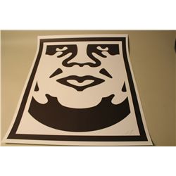 LOT OF 3 "OBEY GIANT" SHEPHERD FAIREY, SIGNED PRINTS- FAMOUS FOR HIS DESIGN OF PRESIDENT