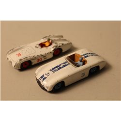 PAIR OF DINKY RACE CARS NO. 133 CUNNINGHAM C-58 AND NO. 237 MERCEDES BENZ