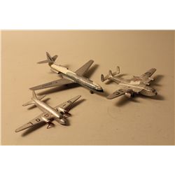 LOT OF 3 DINKY AIRPLANES INCL. NO. 997 CARAVELLE SE 210, NO. 704 AVRO YORK AIRLINER AND VIKING