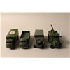 Image 2 : LOT OF 4 DINKY ARMY VEHICLES INCL. NO. 626 MILITARY AMBULANCE, NO. 621 3 TON ARMY WAGON, NO. 661