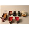 Image 2 : LOT OF 7 DINKY'S INCL. NO. 190 CARAVAN, NO. 261 TELEPHONE SERVICE VAN (X2), 105B WHEEL BARROW (X2),