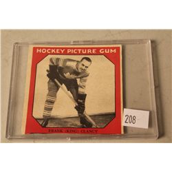 1933-34 CANADIAN GUM CARD FRANK CLANCEY *GIVEAWAY COUPON CUT OFF