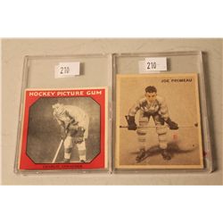 1933-34 CANADIAN GUM CARD CHARLIE CONACHER *GIVEAWAY COUPON CUT OFF AND 1933 WORLDWIDE GUM  JOE