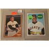 Image 2 : LOT OF 5 WILLIE MAYS BASEBALL CARDS INCL. 1962 TOPPS #300, 1969 TOPPS #190, 1967 #423 AND MORE