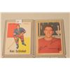 Image 2 : LOT OF 4 NHL CARDS INCL. 1953-54 PARKHURST #38 WILLIAM DINEEN ROOKIE, 1960-61 TOPPS #50 KEN