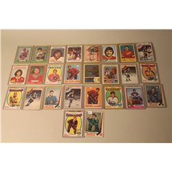 LOT OF 26 NHL CARDS, MOSTLY 1960'S WITH ROOKIES AND STARS