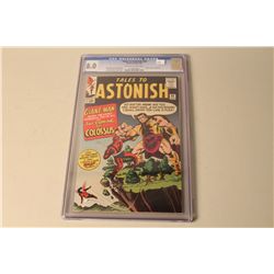 TALES TO ASTONISH #58 (1964) CAPTAIN AMERICA APPEARANCE, CGC GRADED 8.0