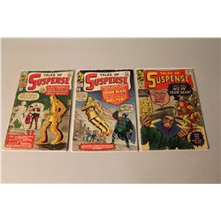 TALES OF SUSPENSE #45, 47 & 48 (1963) LOW GRADE, COMPLETE. #45 KEY ISSUE- 1ST APP PEPPER POTTS, #46