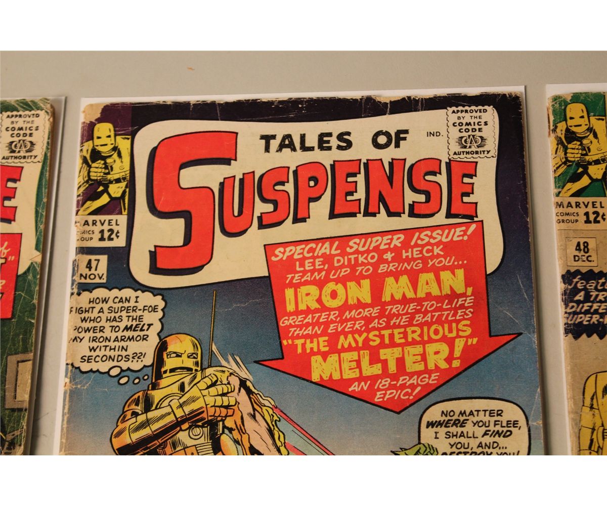 TALES OF SUSPENSE #45, 47 & 48 (1963) LOW GRADE, COMPLETE. #45 KEY