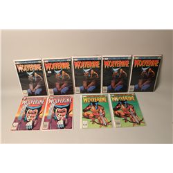 WOLVERINE (1982) #1 (X2), #3 (X5) AND #4 (X2) #1-1ST SOLO WOLVERINE COMIC  HIGH GRADE AVERAGE