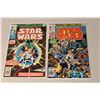 Image 1 : STAR WARS #1 AND #2 (1977) #1-PART ONE OF STAR WARS A NEW HOPE MOVIE, HIGH MID GRADE COPIES