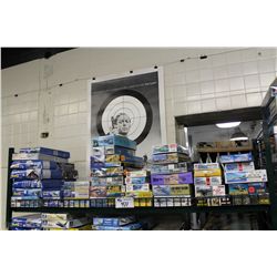 SHELF LOT OF MODEL AIRPLANE KITS, IN ORIGINAL PACKAGING