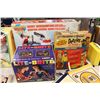 Image 1 : ORIGINAL 1969 LITE-BRITE IN BOX, HUCKLEBERRY HOUND DOOZIES AND BIONIC SIX SECRET HEAD QUARTERS IN