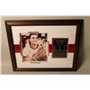 Image 1 : TED LINDSAY, SIGNED, FRAMED PHOTO AND FRAMED CANUCKS DRAWING